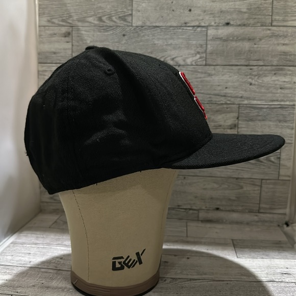 San Diego Padres black fitted baseball cap hat size 7 1/4 - Picture 6 of 9